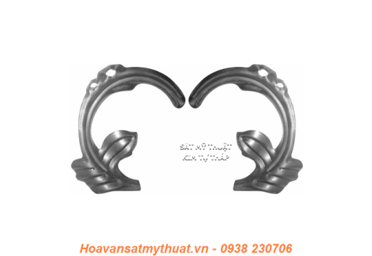 Phụ kiện hoa lá thép/ sắt dập 2149