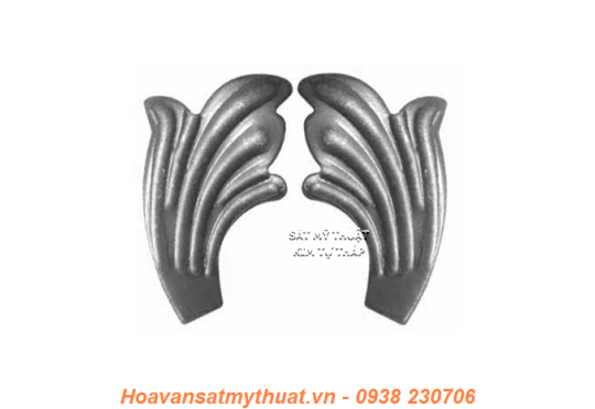 Phụ kiện hoa lá thép/ sắt dập 2151
