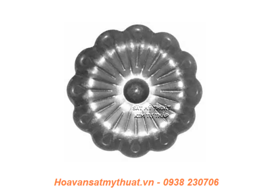 Phụ kiện hoa lá thép/ sắt dập 2155