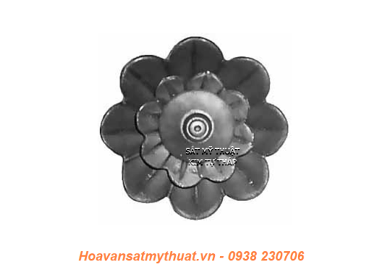 Phụ kiện hoa lá thép/ sắt dập 2156