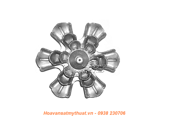 Phụ kiện hoa lá thép/ sắt dập 2179
