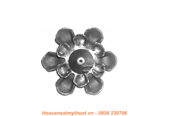 Phụ kiện hoa lá thép/ sắt dập 2181