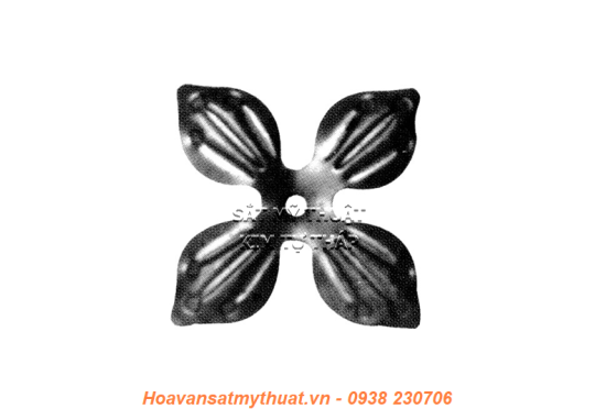 Phụ kiện hoa lá thép/ sắt dập 2203