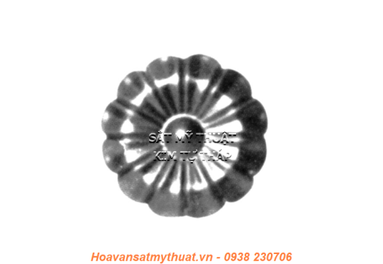 Phụ kiện hoa lá thép/ sắt dập 2222