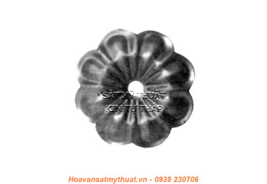 Phụ kiện hoa lá thép/ sắt dập 2225