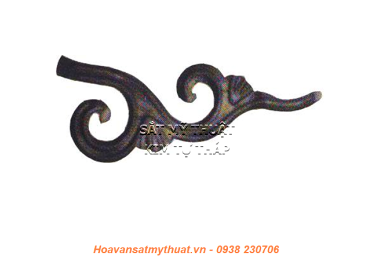 Phụ kiện hoa lá thép/ sắt dập 2281