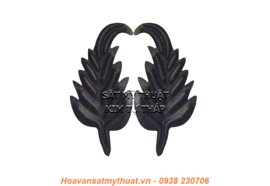 Phụ kiện hoa lá thép/ sắt dập 2301