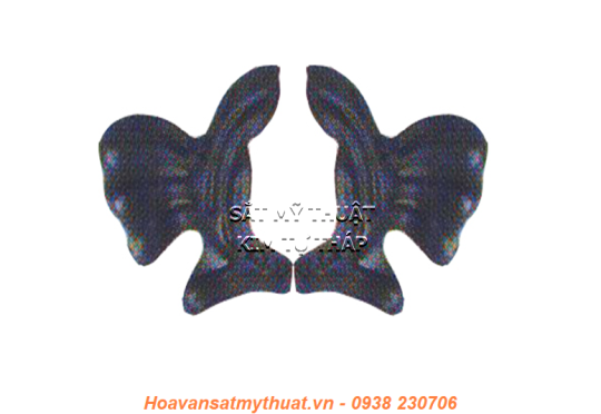 Phụ kiện hoa lá thép/ sắt dập 2303