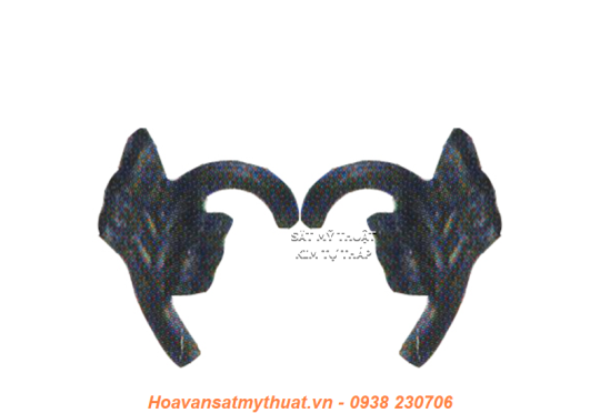 Phụ kiện hoa lá thép/ sắt dập 2305
