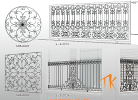 Sắt mỹ thuật - Phụ kiện sắt mỹ thuật Quảng Bình Quảng Trị - sắt mỹ thuật Kim Tự Tháp 