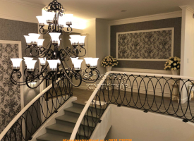 Công trình cầu thang sắt mỹ thuật thi công thực tế tại Tây Ninh