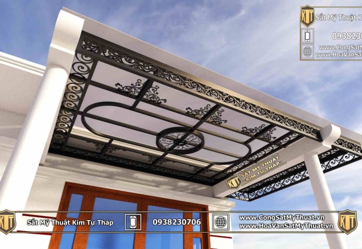 Mái sắt mỹ thuật MH0274