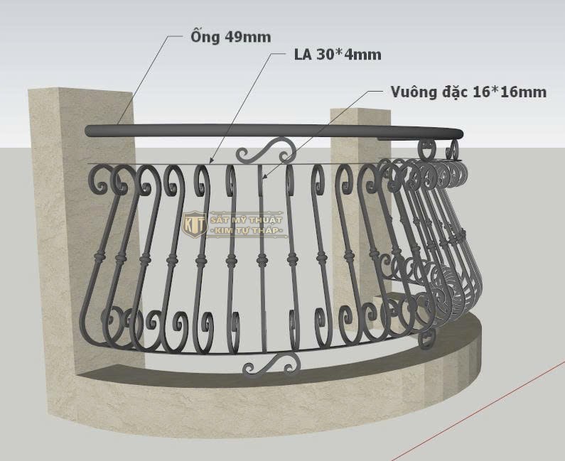 Xưởng gia công lan can ban công sắt 