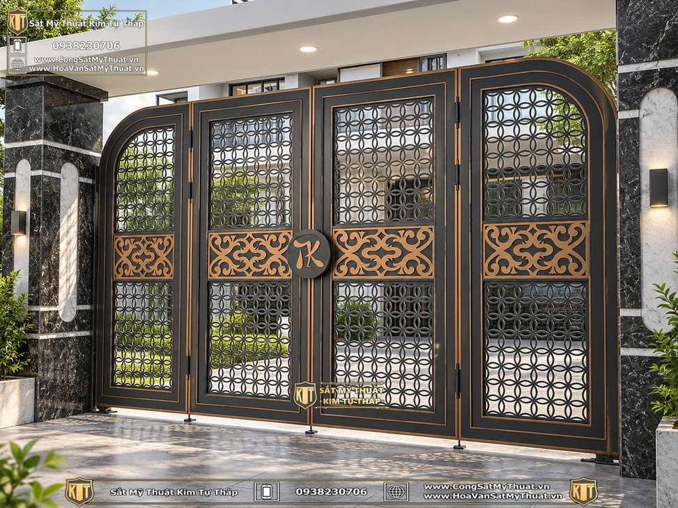Cổng 4 cánh CNC cao cấp