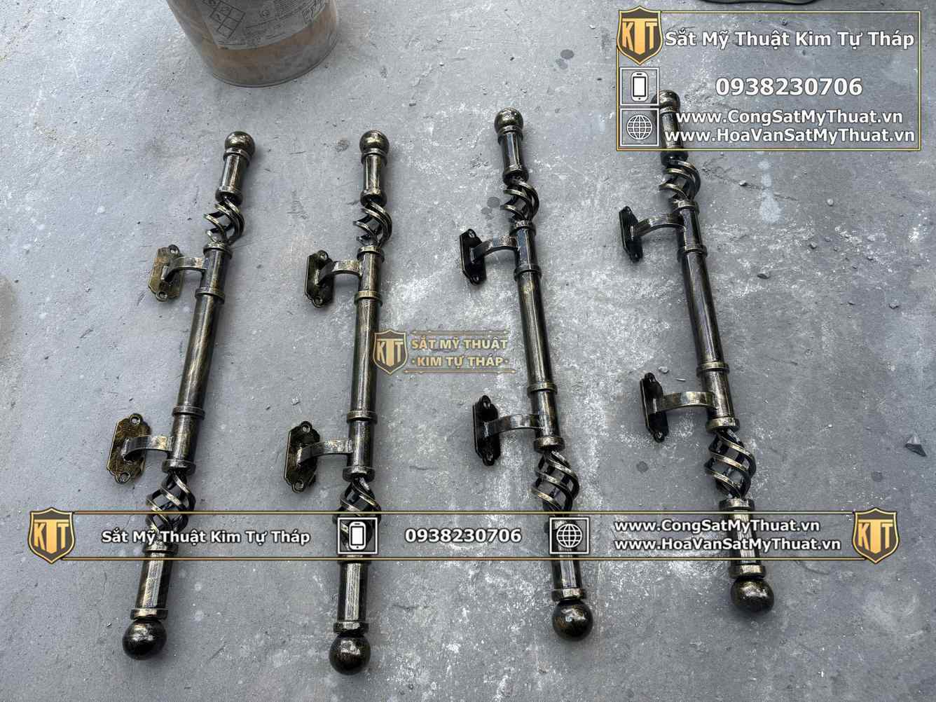 Tay nắm cổng sắt mỹ thuật TNC066