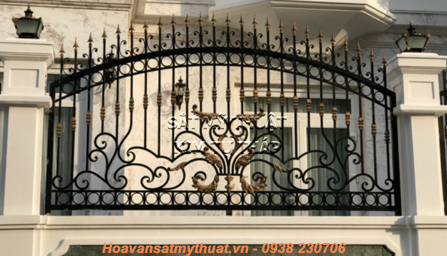 Hàng rào sắt mỹ thuật HR022