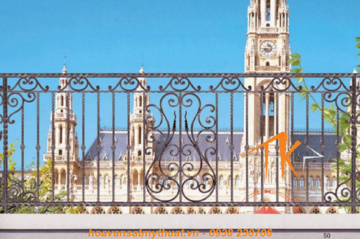 Lan can ban công sắt mỹ thuật sắt kỹ nghệ đẹp tại Vĩnh Long