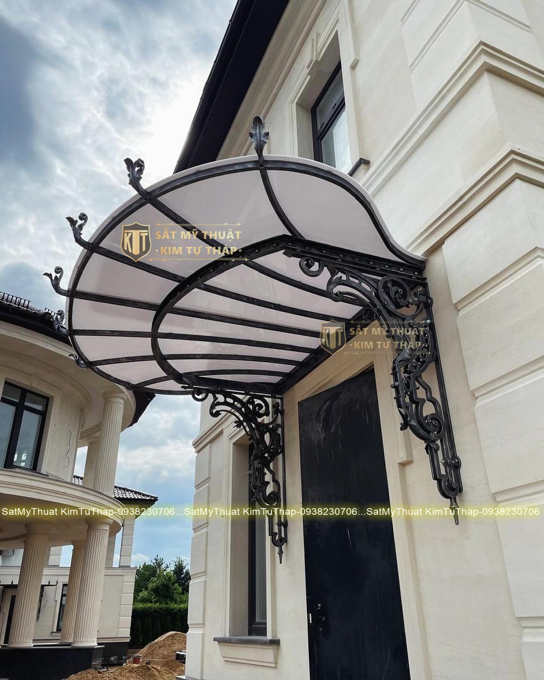 Mái hiên sắt mỹ nghệ MH0271