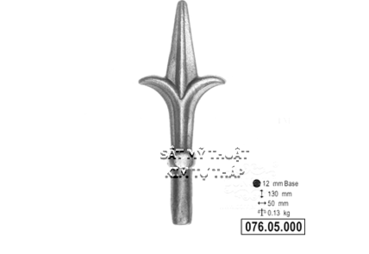Phụ kiện chông sắt mũi giáo sắt 119910