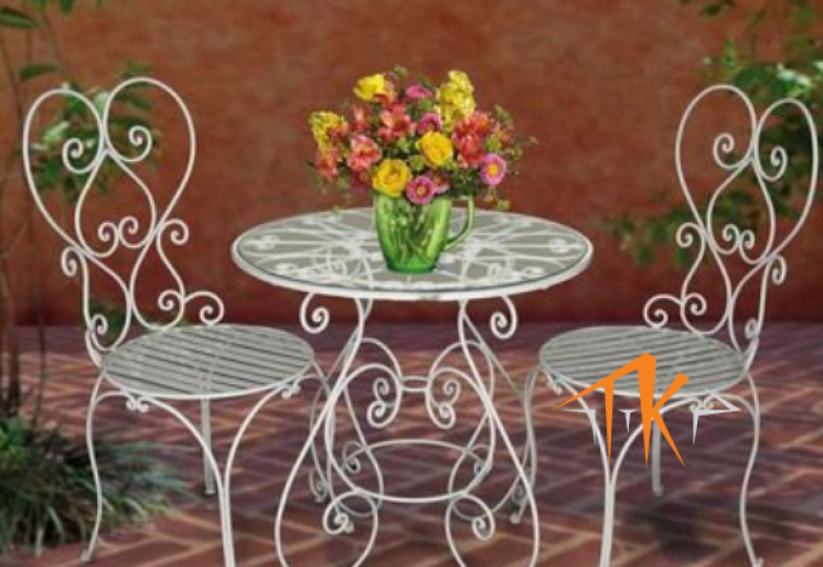 BÀN GHẾ SẮT SÂN VƯỜN BG005
