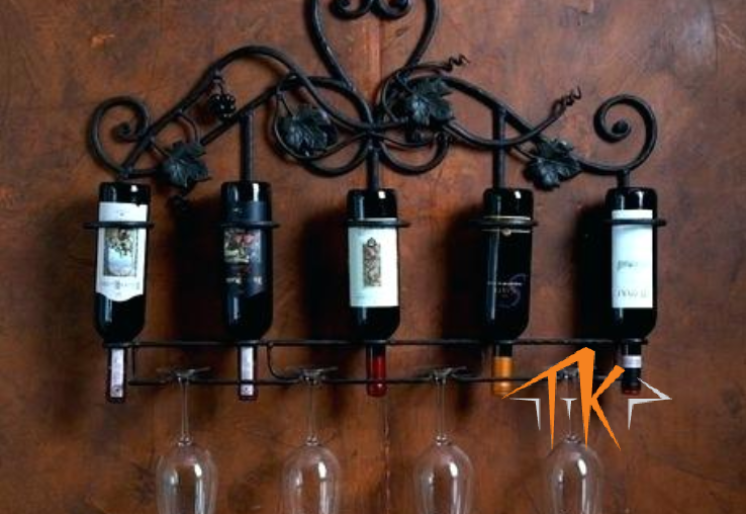 KỆ RƯỢU SẮT MỸ THUẬT KR001