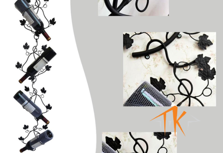 KỆ RƯỢU SẮT MỸ THUẬT KR002
