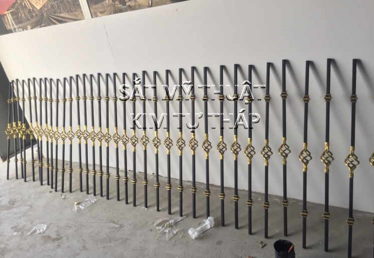 Phụ kiện hoa văn sắt cho cầu thang PKCT127
