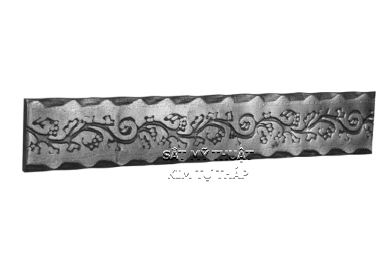 Phụ kiện sắt Pla Lập Là cán dập hoa văn HCC039