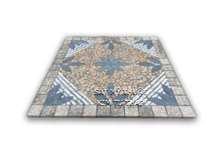 Mặt bàn đá ghép đá mosaic msi05