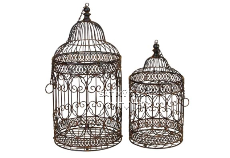 Lồng chim trang trí tiệc bằng sắt LC001