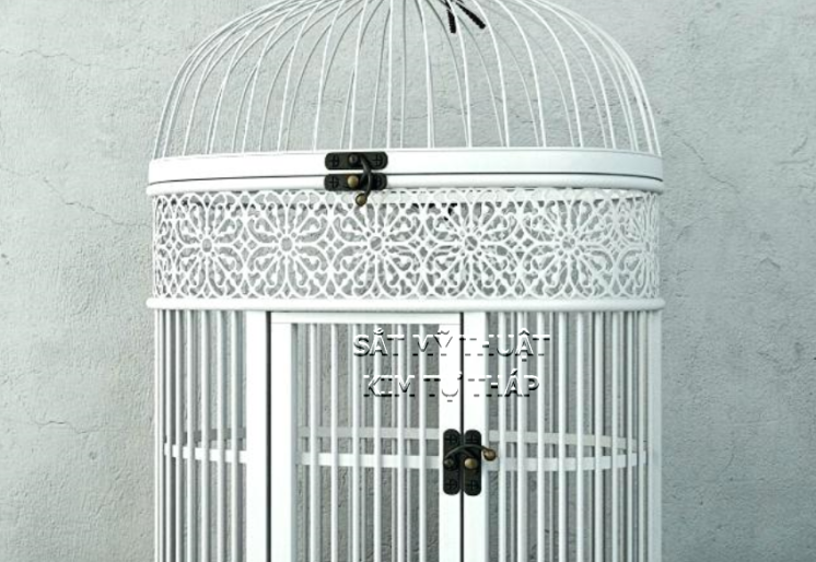 Lồng chim bằng sắt trang trí tiệc LC019