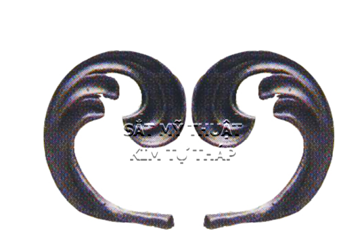 Phụ kiện hoa lá thép/ sắt đúc 1182