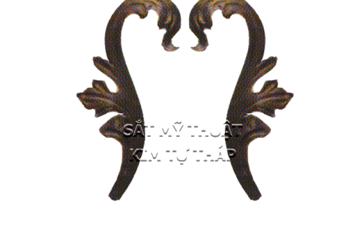 Phụ kiện hoa lá thép/ sắt đúc 1207