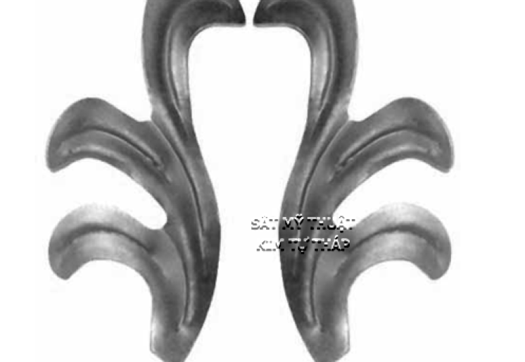 Phụ kiện hoa lá thép/ sắt dập 2130