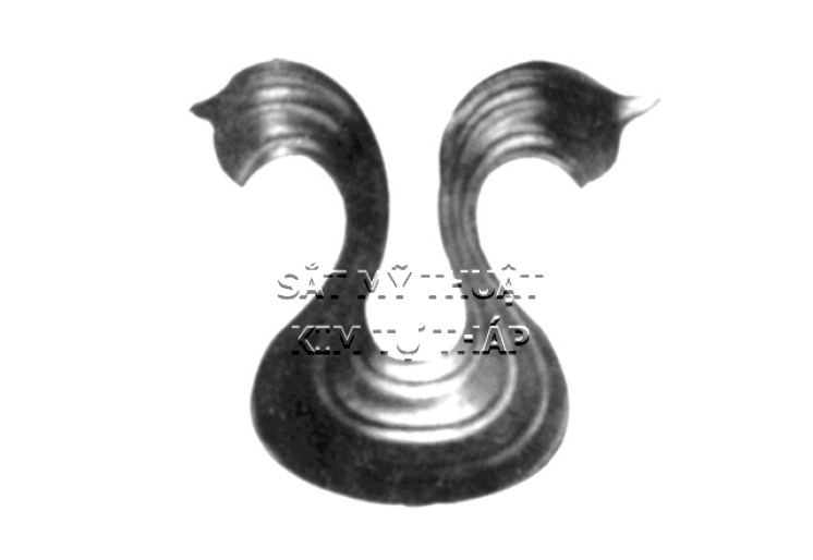 Phụ kiện hoa lá thép/ sắt dập 2152