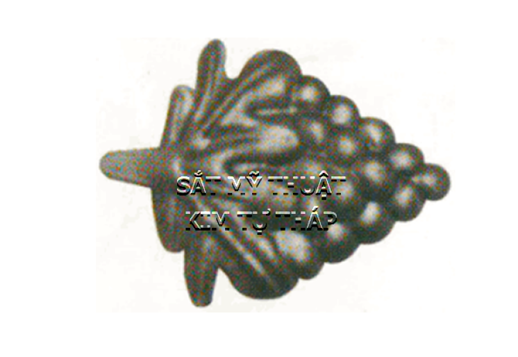 Phụ kiện hoa lá thép/ sắt dập 2216