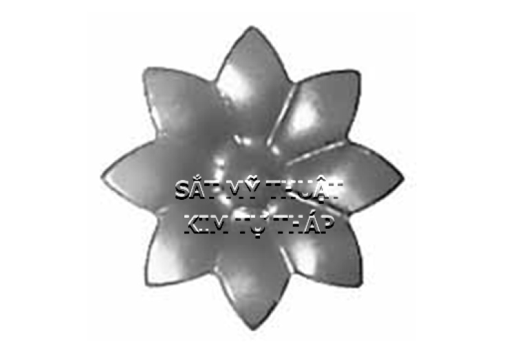 Phụ kiện hoa lá thép/ sắt dập 2219