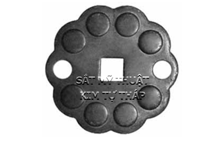 Phụ kiện hoa lá thép/ sắt dập 2242